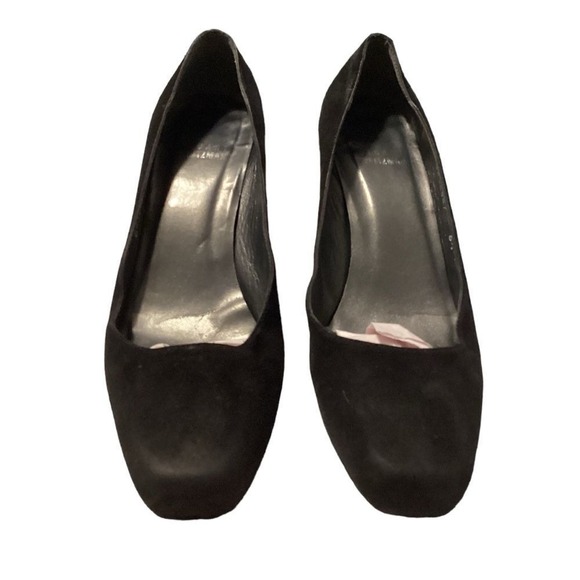 STUART WEITZMAN black Suede Pumps style BW32887 size 6.5 - Picture 6 of 8